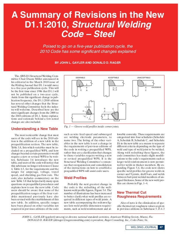 aws d1 1 structural welding code